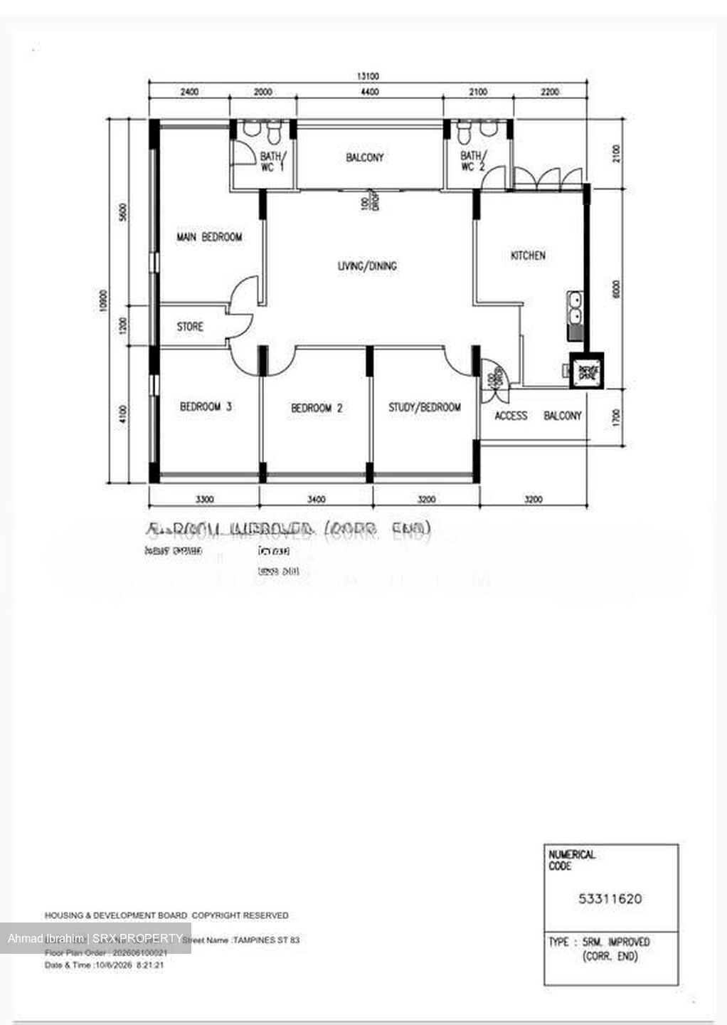 Blk 862 Tampines Parkview (Tampines), HDB 5 Rooms #566801741